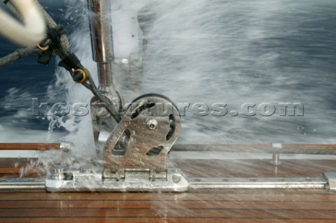 PALMA MAJORCA  JUNE 16TH  The crew onboard the JClass yacht Ranger practice manoeuvres in preparatio