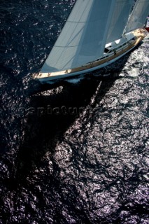 Timoneer sailing on Fortis Day on June 17th 2007. Fifty-two of the worlds largest and most expensive sailing superyachts have gathered in Majorca for The Superyacht Cup Ulysse Nardin 2007. (Photo by Kos/Kos Picture Source)