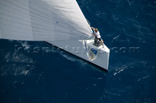 Visione sailing on Fortis Day on June 17th 2007. Fifty-two of the worlds largest and most expensive sailing superyachts have gathered in Majorca for The Superyacht Cup Ulysse Nardin 2007. (Photo by Kos/Kos Picture Source)