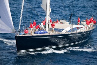 Hamilton II sailing on Fortis Day on June 17th 2007. Fifty-two of the worlds largest and most expensive sailing superyachts have gathered in Majorca for The Superyacht Cup Ulysse Nardin 2007. (Photo by Kos/Kos Picture Source)