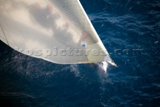 PALMA, MAJORCA - JUNE 17TH:  The foredeck crew prepare the sails on the 30m canting keel maxi yacht Wild Oats XI owned by Bob Oatley sailing on Fortis Day of the Superyacht Cup Ulysse Nardin on June 17th 2007. Fifty-two of the worlds largest and most expensive sailing superyachts have gathered in Majorca for three days of sailing and social events. Wild Oats won the first day prevailing in the light winds.