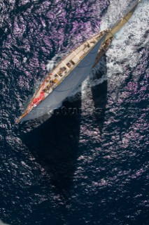 PALMA, MAJORCA - JUNE 17TH:  The classic schooner Maria Cattiva sailing on Fortis Day of the Superyacht Cup Ulysse Nardin on June 17th 2007. Fifty-two of the worlds largest and most expensive sailing superyachts have gathered in Majorca for three days of sailing and social events.