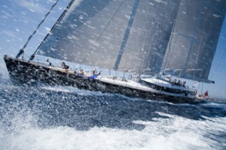 PALMA, MAJORCA - JUNE 19TH:  The 52m Ed Dubois designed Kokomo sailing on New Zealand Millenium Day of the Superyacht Cup Ulysse Nardin on June 19th 2007. Fifty-two of the worlds largest and most expensive sailing superyachts have gathered in Majorca for The Superyacht Cup Ulysse Nardin 2007, including three days of sailing and social events.