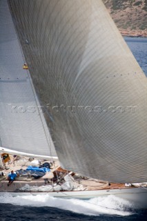 Windrose of Amsterdam. Fifty-two of the worlds largest and most expensive sailing superyachts have gathered in Majorca for three days of sailing and social events.