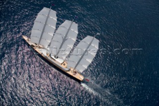 Maltese Falcon. Fifty-two of the worlds largest and most expensive sailing superyachts have gathered in Majorca for three days of sailing and social events.