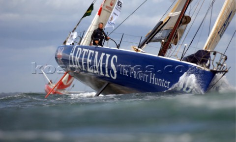 COWES ENGLAND  August 13th The Open 60 Artemis  Rolex Fastnet Race 2007