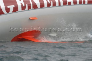 Canting Keel on Open 60 Generali  Rolex Fastnet Race 2007