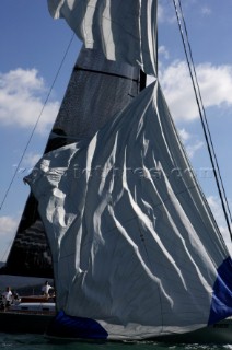 Glamorous female lifestyle model onboard a sailing yacht in the Mediterranean