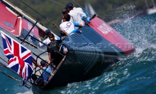 Auckland, 26 01 2009. Louis Vuitton Pacific Series. Practice Day. Team Origin.