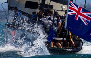 Auckland, 26 01 2009. Louis Vuitton Pacific Series. Practice Day. Emirates Team New Zealand.