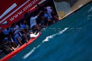 Auckland, 26 01 2009. Louis Vuitton Pacific Series. Practice Day. Team Origin.