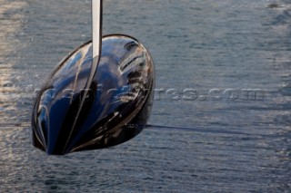 Auckland, 26 01 2009. Louis Vuitton Pacific Series. Practice Day. BMW Orace Racing keel.