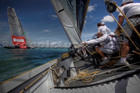 Auckland 29 01 2009 Louis Vuitton Pacific Series Practice Day Damiani Italia Challenge on board