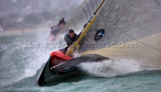 Auckland, 14 02 2009Louis Vuitton Pacific SeriesLVPS Final: Alinghi vs Emirates Team New Zealand