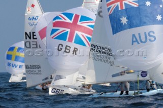Womens 470 fleet Qingdao 2008 Olympics