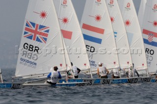 Laser start 2008 Olympics Qingdao