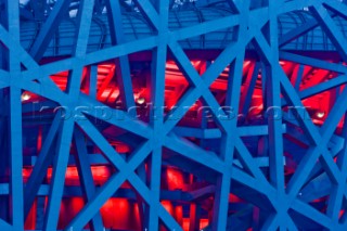 Beijing - 07/08/08. OLYMPIC GAMES 2008. The Bird Nest National Stadium  in  Beijing. Photo: ©©Carlo Borlenghi/