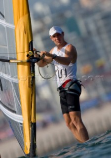 Qindao - 11/08/2008RS:X Windsurfer Men - Switzerland - Richard StauffacherPhoto: ©©Carlo Borlenghi/