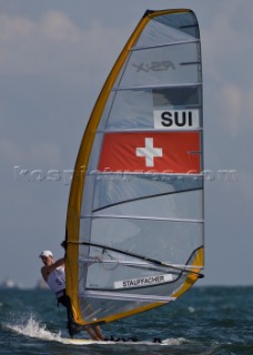 Qindao - 11/08/2008RS:X Windsurfer Men - Switzerland - Richard StauffachePhoto: ©©Carlo Borlenghi/