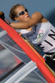 Qindao - 11/08/2008RS:X Windsurfer Womens - Finland - Tuuli PetajaPhoto.Carlo Borlenghi/