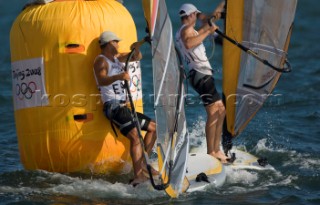 Qindao - 11/08/2008RS:X Windsurfer Men - Spain - Ivan PastorPhoto: ©©Carlo Borlenghi/