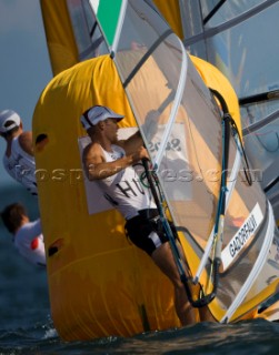 Qindao - 11/08/2008RS:X Windsurfer Men - Hungary - Aron GadorfalviPhoto: ©©Carlo Borlenghi/