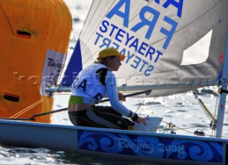 XIXX Olympic Games. Qindao (CHN) - Aug.8th -24th, 2008. 12nd August. Laser Radial - France - Sarah Steyaert.