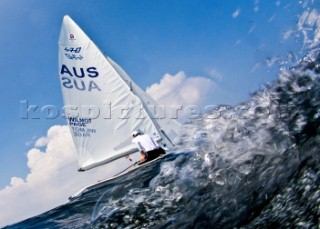 XIXX Olympic Games. Qindao (CHN) - Aug.8th -24th, 2008. 12nd August. 470 Men - Australia - Nathan Wilmot and Malcolm Page.