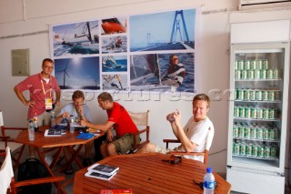 Qingdao, China, 20080807: 2008 OLYMPICS - Practice Race at Olympic Sailing Regatta before the real deal begins on Saturday.  (No sale to Denmark)