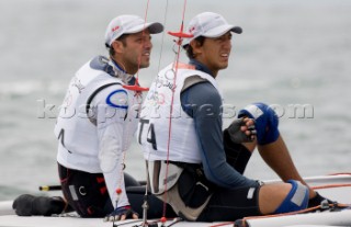 Qingdao (China) - 2008/08/15  Olympic Games Tornado - Italy - Francesco Marcolini and Edoardo Bianchi