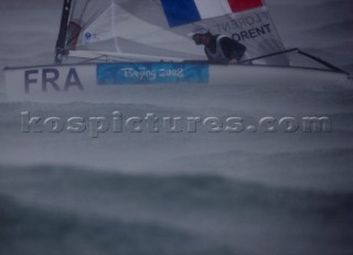 Qingdao (China) - 2008/08/17.  Olympic Games Finn - France - Guillaume Florent (Bronze medal)