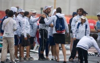 Qingdao (China) - 2008/08/17.  Olympic Games Finn - France - Guillaume Florent