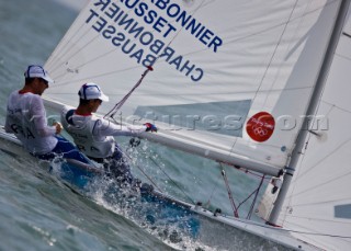 Qingdao (China) - 2008/08/18  Olympic Games 470 Men - France - Nicolas Charbonnier and Olivier Bausset  (Bronze Medal)