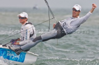 Qingdao (China) - 2008/08/18  Olympic Games 470 Men - Australia - Nathan Wilmot and Malcolm Page (Gold Medal)