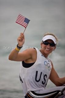 Qingdao (China) - 2008/08/19  Olympic Games GOLD MEDAL Laser Radial - USA - Anna Tunnicliffe