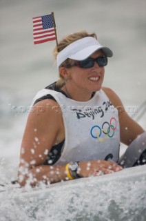 Qingdao (China) - 2008/08/19  Olympic Games GOLD MEDAL Laser Radial - USA - Anna Tunnicliffe