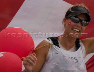 Qingdao (China) - 2008/08/19  Olympic Games BRONZE MEDAL Laser Radial - Switzerland - Nathalie Brugger