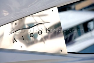 Name detail placard in silver chrome