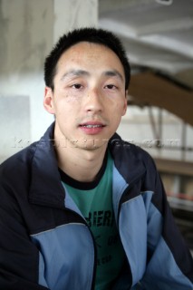 Yacht builders and skilled workers boatbuilding at the Sunbird shipyard and boatbuilders in China