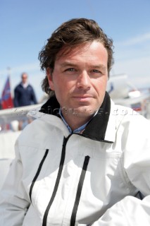 Crew man Tak onboard the sailing superyacht YII Y2 near San Remo