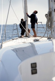 Onboard the sailing superyacht YII Y2 near San Remo