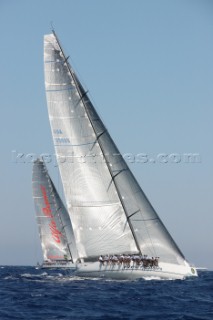 The Maxi Yacht Rolex Cup 2008, one of the main events on the yachting calendar, in Porto Cervo Sardinia