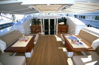 Aboard the sailing superyacht Gimla