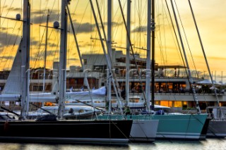 Porto Cervo, 08/06/09.  Loro Piana Superyacht Regatta 2009 . Dockside.