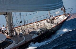 Bow of a superyacht