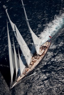 Porto Cervo, 11/06/09.  Loro Piana Superyacht Regatta 2009 . boat: METEOR owner: type: SCHOONER.