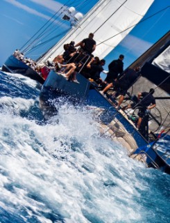 Porto Cervo, 11/06/09.  Loro Piana Superyacht Regatta 2009 . boat: OPEN SEASON owner: THOMAS BSCHER type: WALLY. and. boat: METEOR