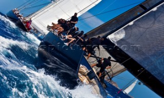 Porto Cervo, 11/06/09.  Loro Piana Superyacht Regatta 2009 . boat: OPEN SEASON owner: THOMAS BSCHER type: WALLY. and. boat: METEOR