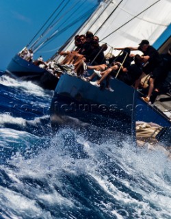 Porto Cervo, 11/06/09.  Loro Piana Superyacht Regatta 2009 . boat: OPEN SEASON owner: THOMAS BSCHER type: WALLY. and. boat: METEOR