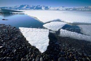 The glacier lagoon at Jokusarlon, Iceland